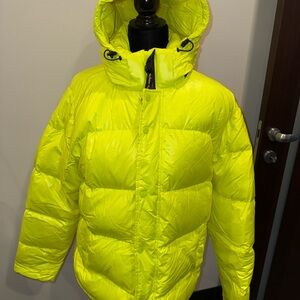 TNA Neon Green Super Puff Jacket